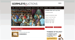 Desktop Screenshot of gormleysartauctions.com