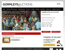 Tablet Screenshot of gormleysartauctions.com